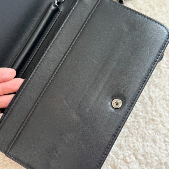 Authentic CHANEL Wallet on Chain WOC – Black Patent Leather - Picture 5 of 6